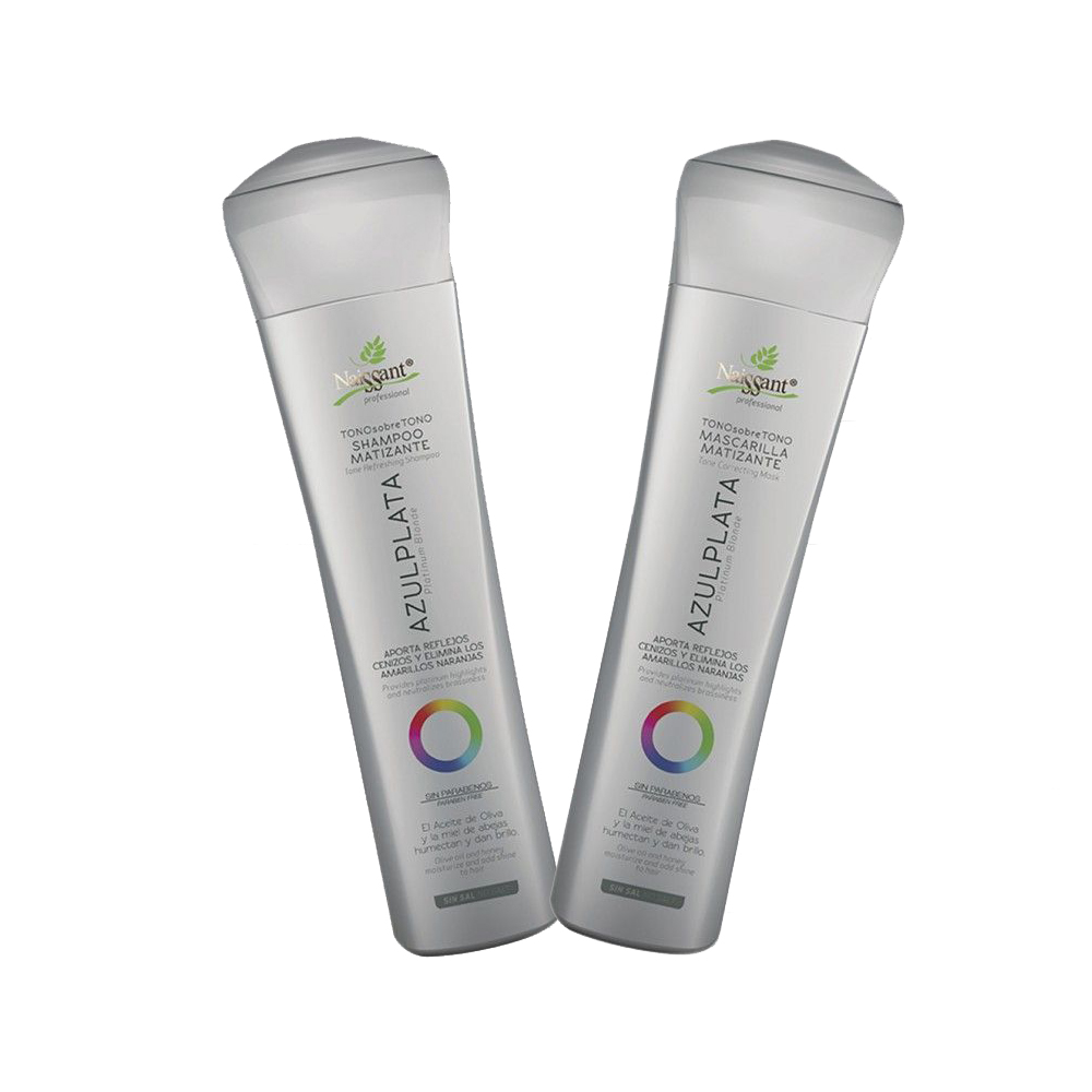 Azul Plata Kit Shampoo Mascarilla Matizante Naissant