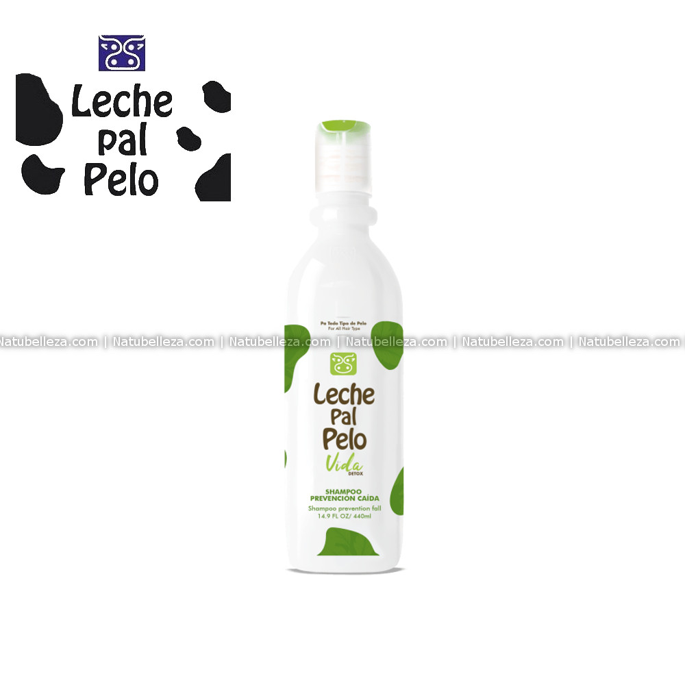 Vida Detox Shampoo Prevencion Caida Leche Pal Pelo 440mL