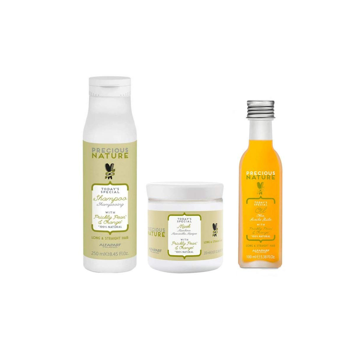 Long and Straight Hair Precious Nature Kit Alfaparf
