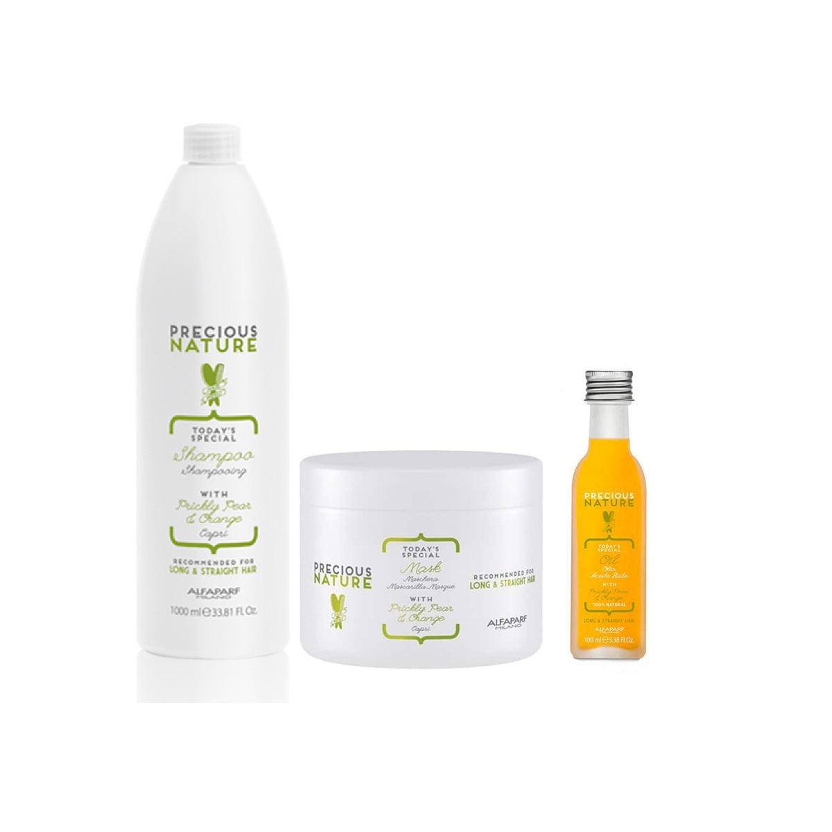 Long and Straight Hair Precious Nature Kit Alfaparf