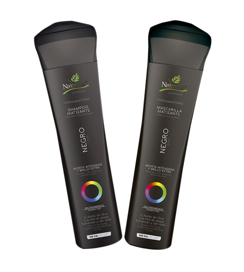 Negro Kit Matizante Shampoo Mascarilla Naissant