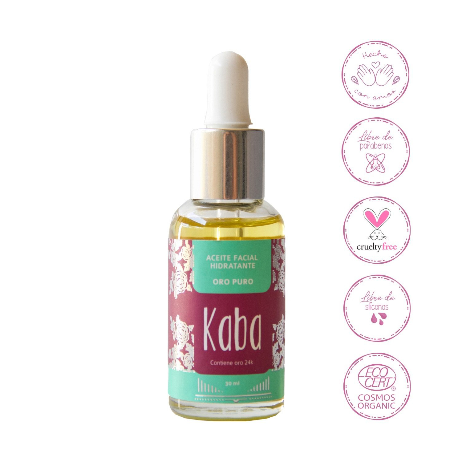 Aceite Facial Hidratante Oro 24K Kaba