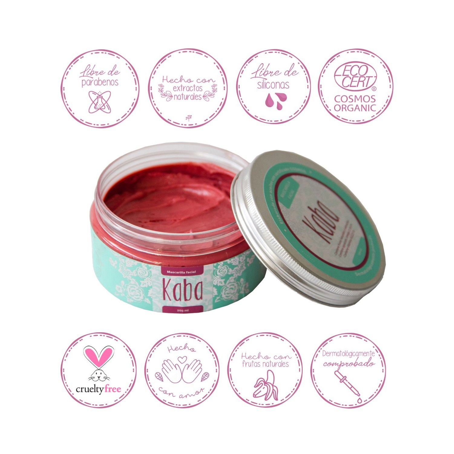 Mascarilla Facial Frutos Rojos Kaba