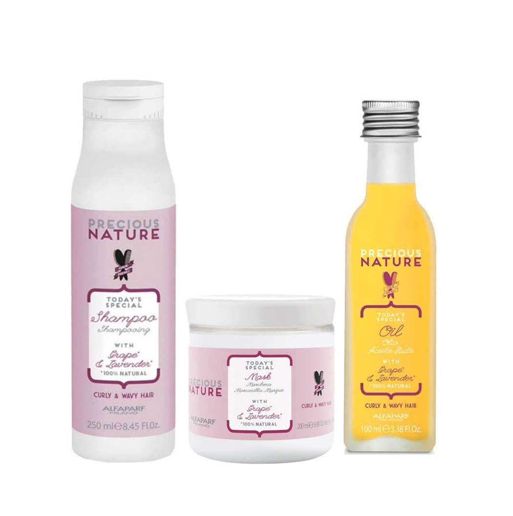 Curly and Wavy Hair Kit Precious Nature Alfaparf