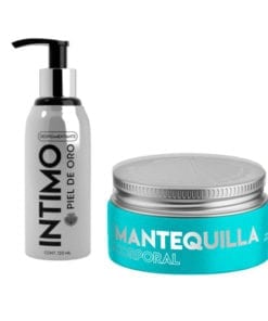Piel de Oro Kit Mantequilla Corporal Durazno y Despigmentante Intimo Syam