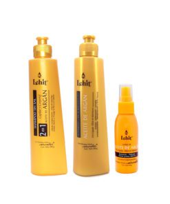 Aceite de Argán Kit Shampoo y Tratamiento Lehit
