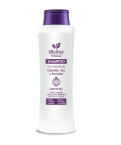 Vitalher Profesional Shampoo Cebolla, Ajo y Romero