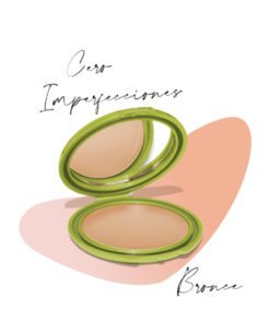 Polvo Compacto Control Imperfecciones Color Bronce Kaloe