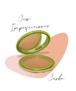 Polvo Compacto Control Imperfecciones Color Caoba Kaloe